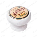 450BL10 ΠΟΜΟΛΑ VINTAGE ΒΙΝΤΑΖ Hot Dogs ΛΕΥΚΗ ΛΑΚΑ